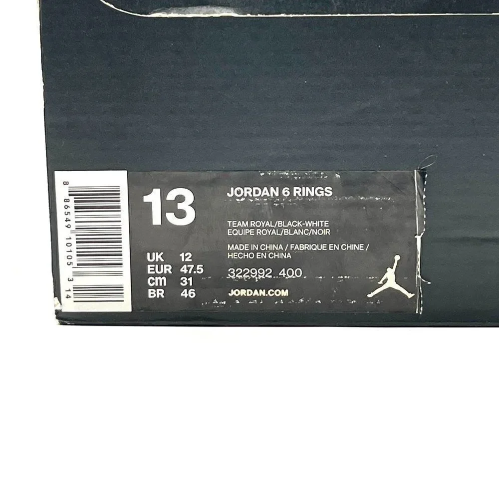 Air Jordan 6 Rings 'Team Royal' (2017)
